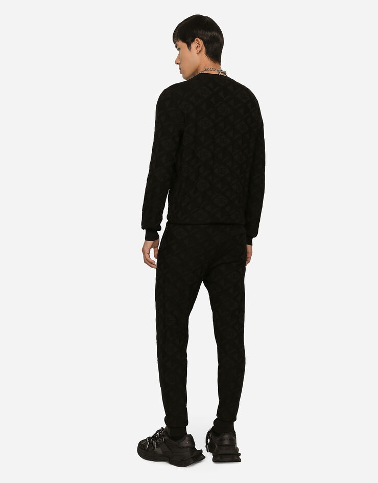 3D silk jacquard round-neck sweater - 5