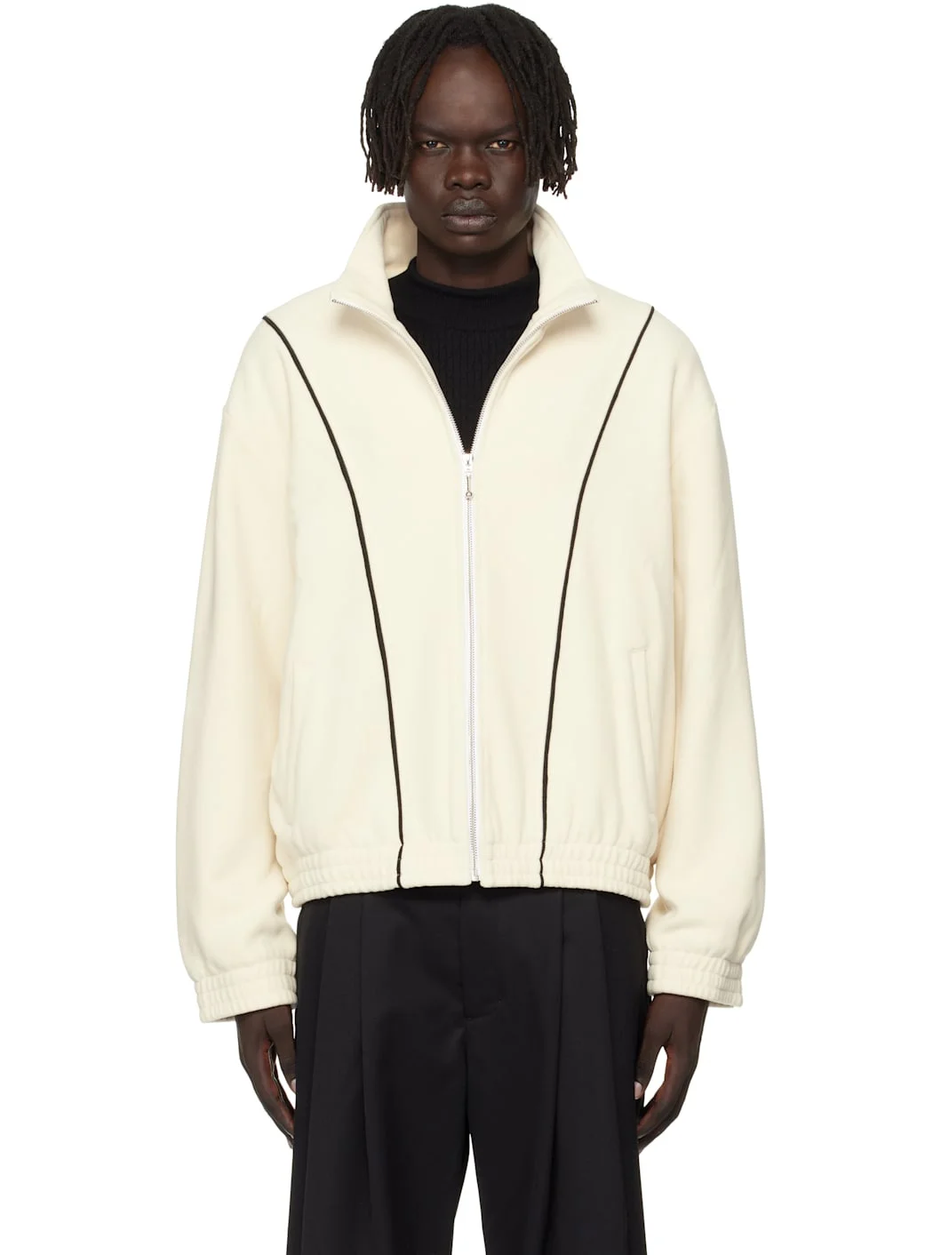 Off-White Fleece Track Jacket - 1
