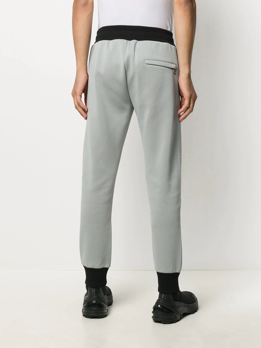 tapered cuff jogging trousers - 4