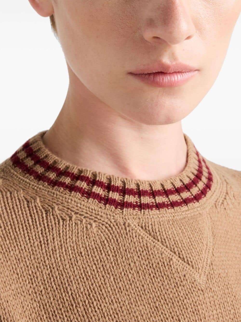 Wool and cashmere crew-neck sweater - 5