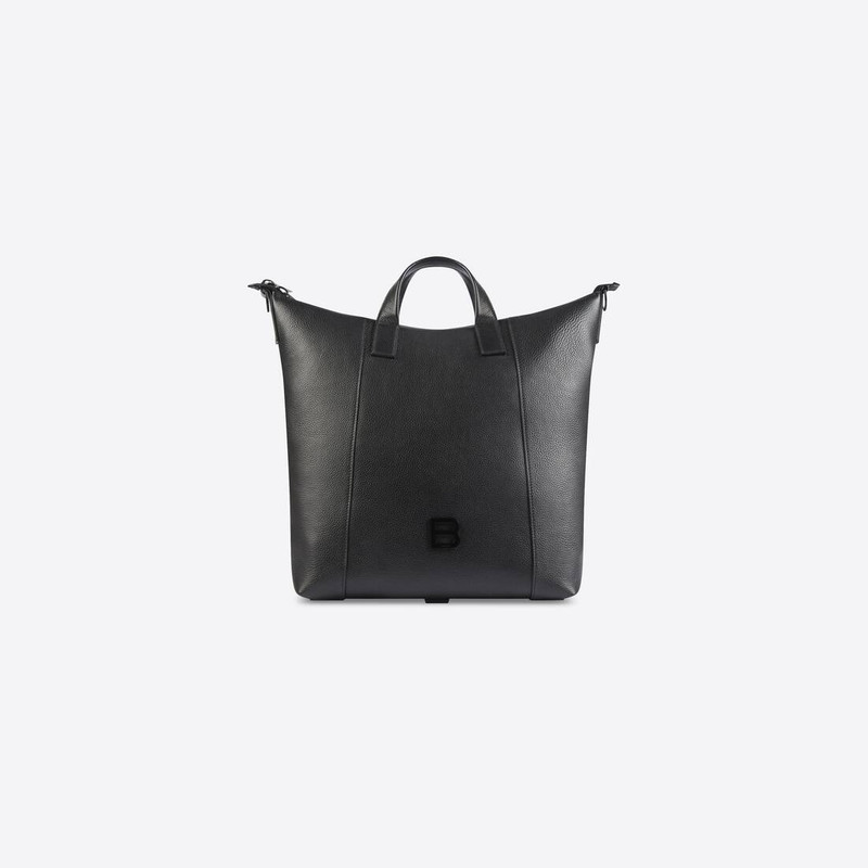 Men's Hourglass Men Medium Zip Tote in Black 1