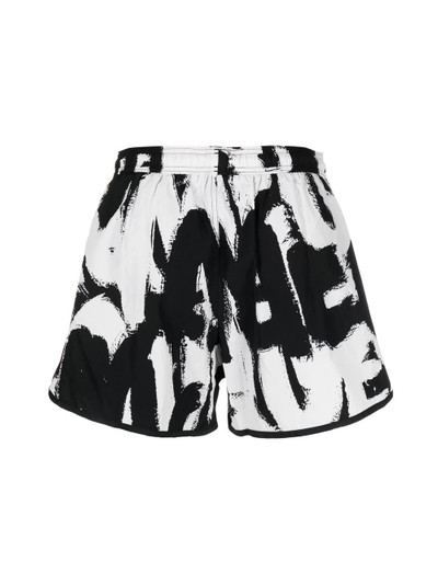 Alexander McQueen Graffiti-print swim shorts outlook