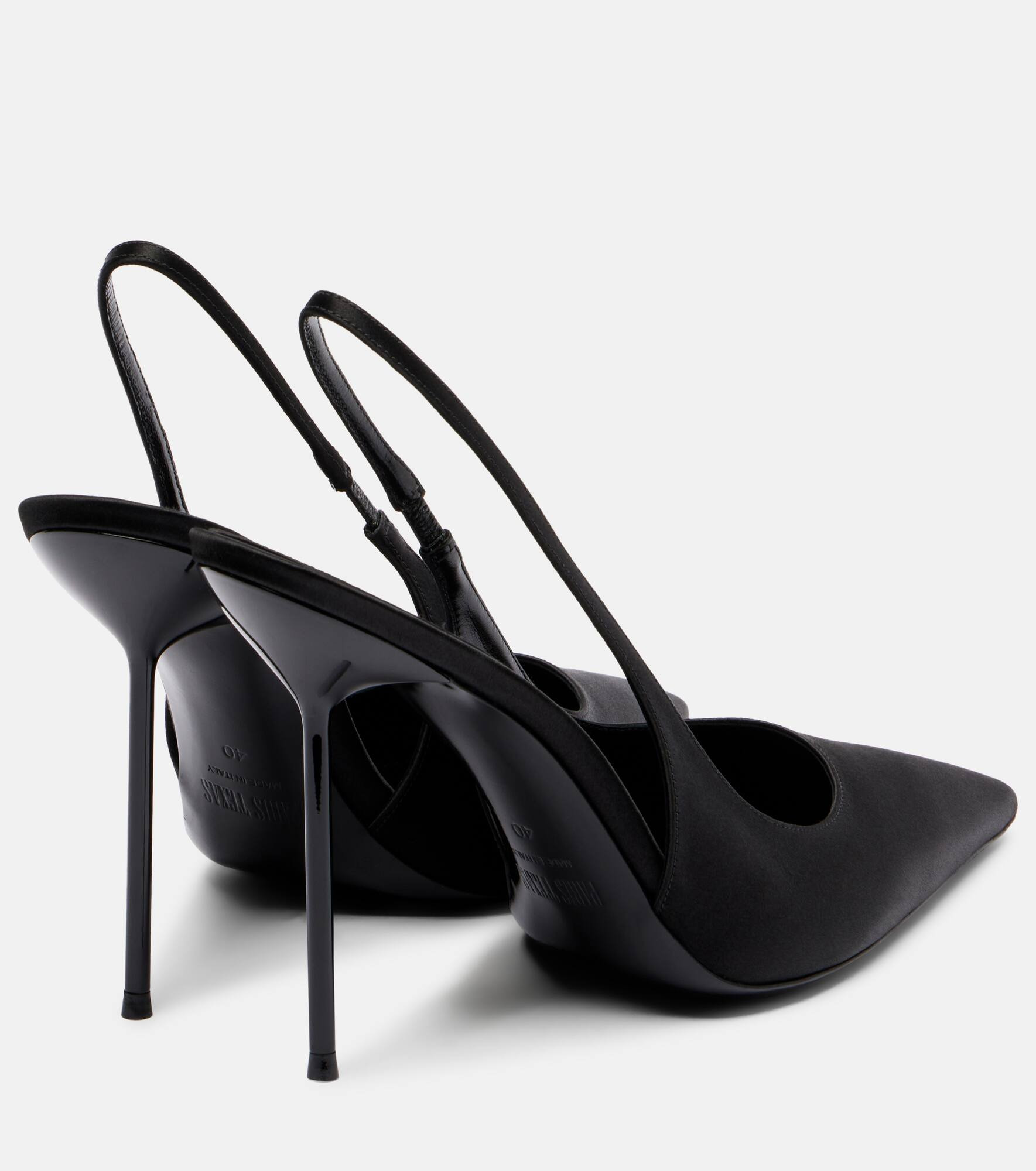 Lidia 105 satin slingback pumps - 2