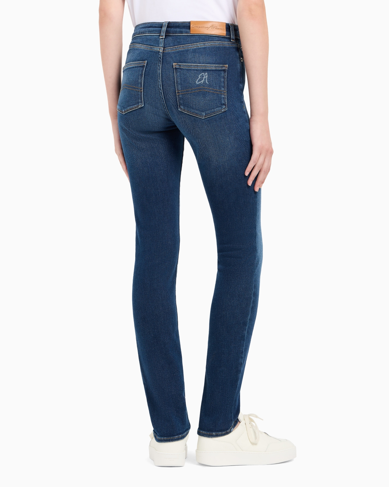 ASV J18 high-waisted skinny-leg jeans in a worn-look organic stretch denim - 3