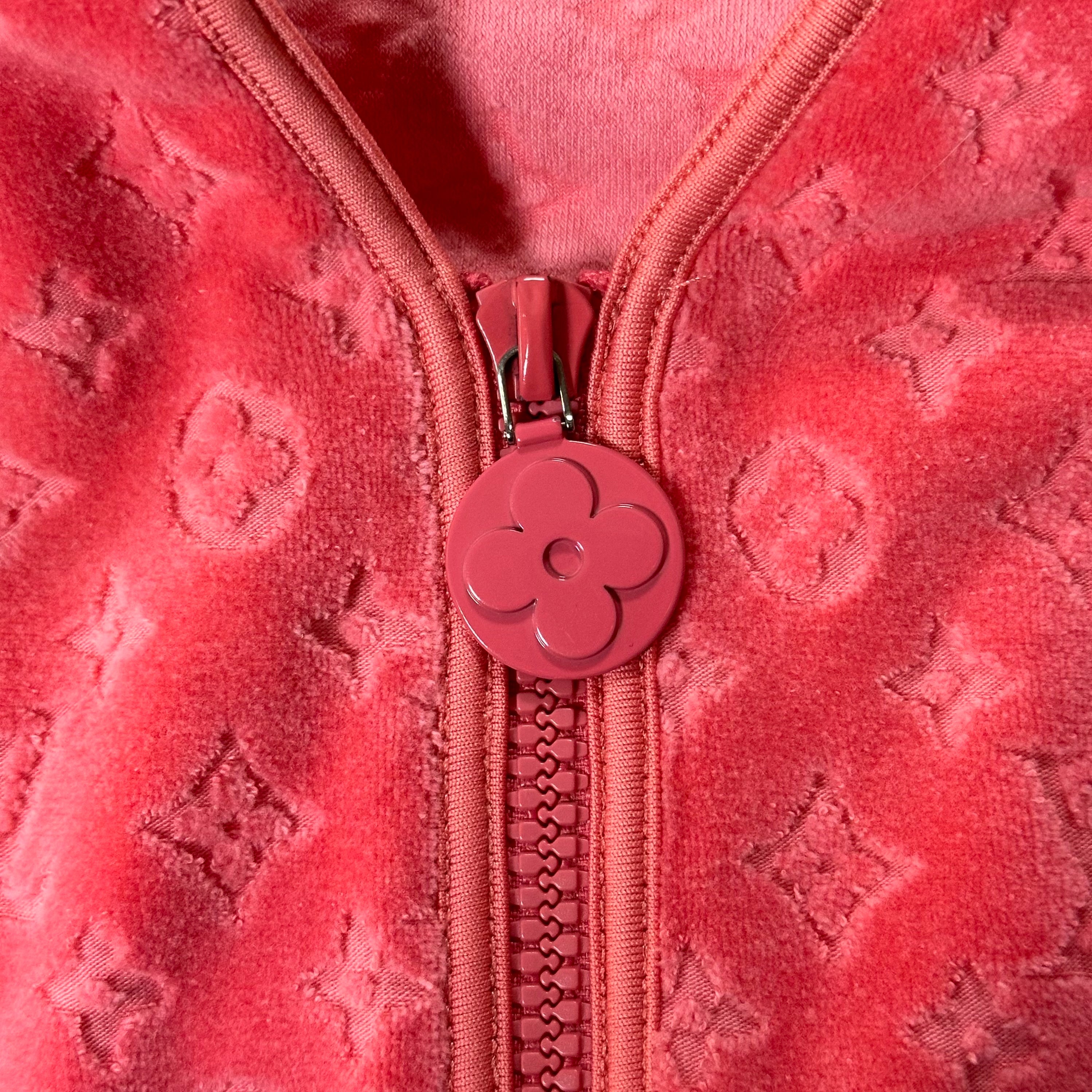 LOUIS VUITTON Terry Cloth Monogram Three-Quarter Sleeve Cardigan - 4
