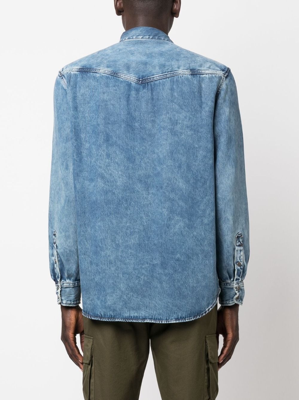 D-Ocean washed-denim shirt - 4