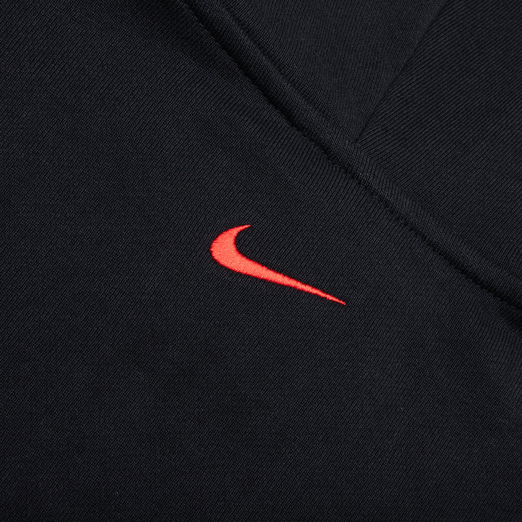JORDAN X AWAKE NY FULL-ZIP FLEECE HOODIE - BLACK/UNIVERSITY RED - 5