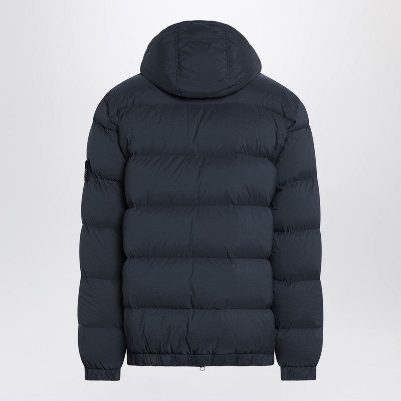 Stone Island Navy Blue Hooded Puffer Jacket Men - 2