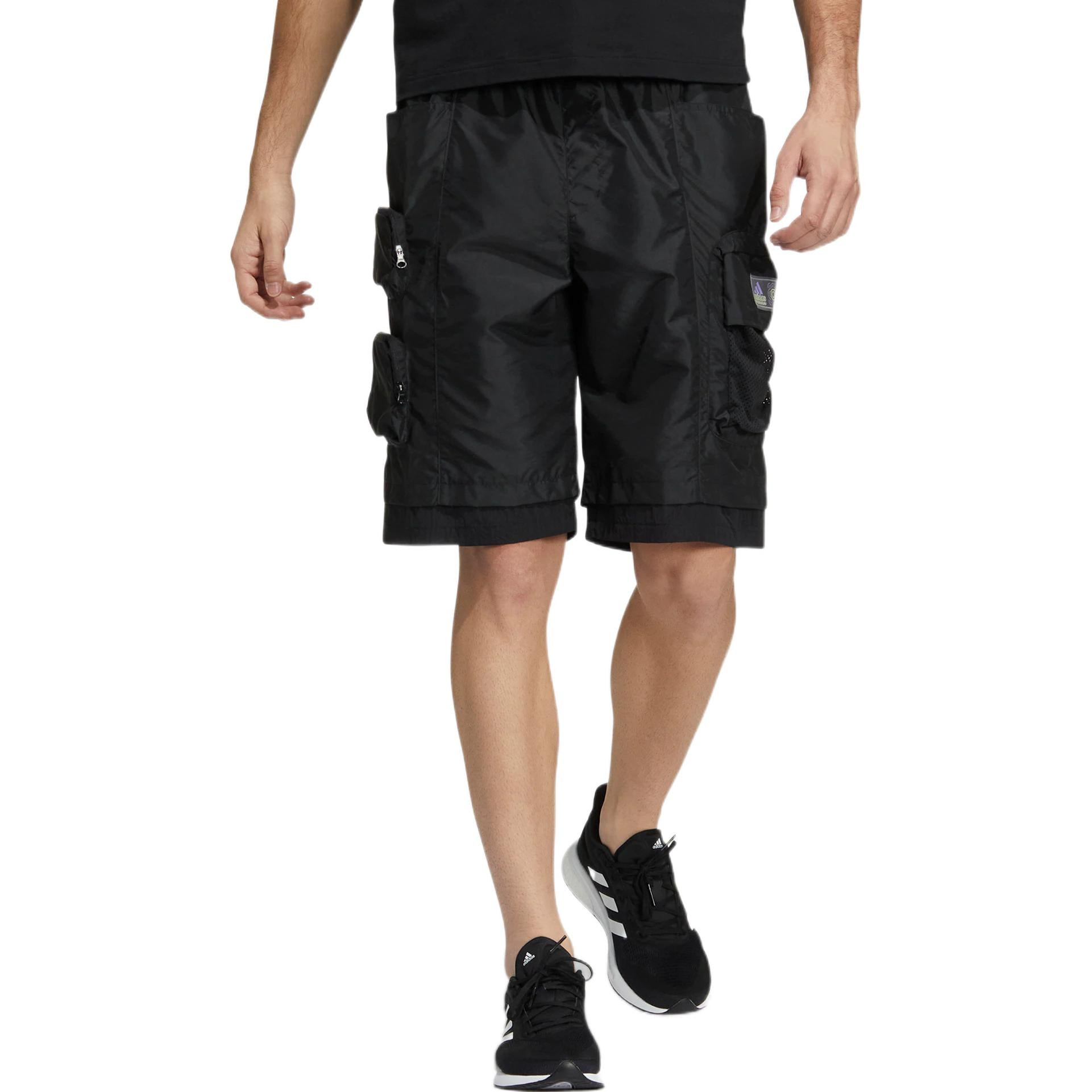 adidas St Pocket Wvsh Sports Cargo Shorts Black HE7436 - 2