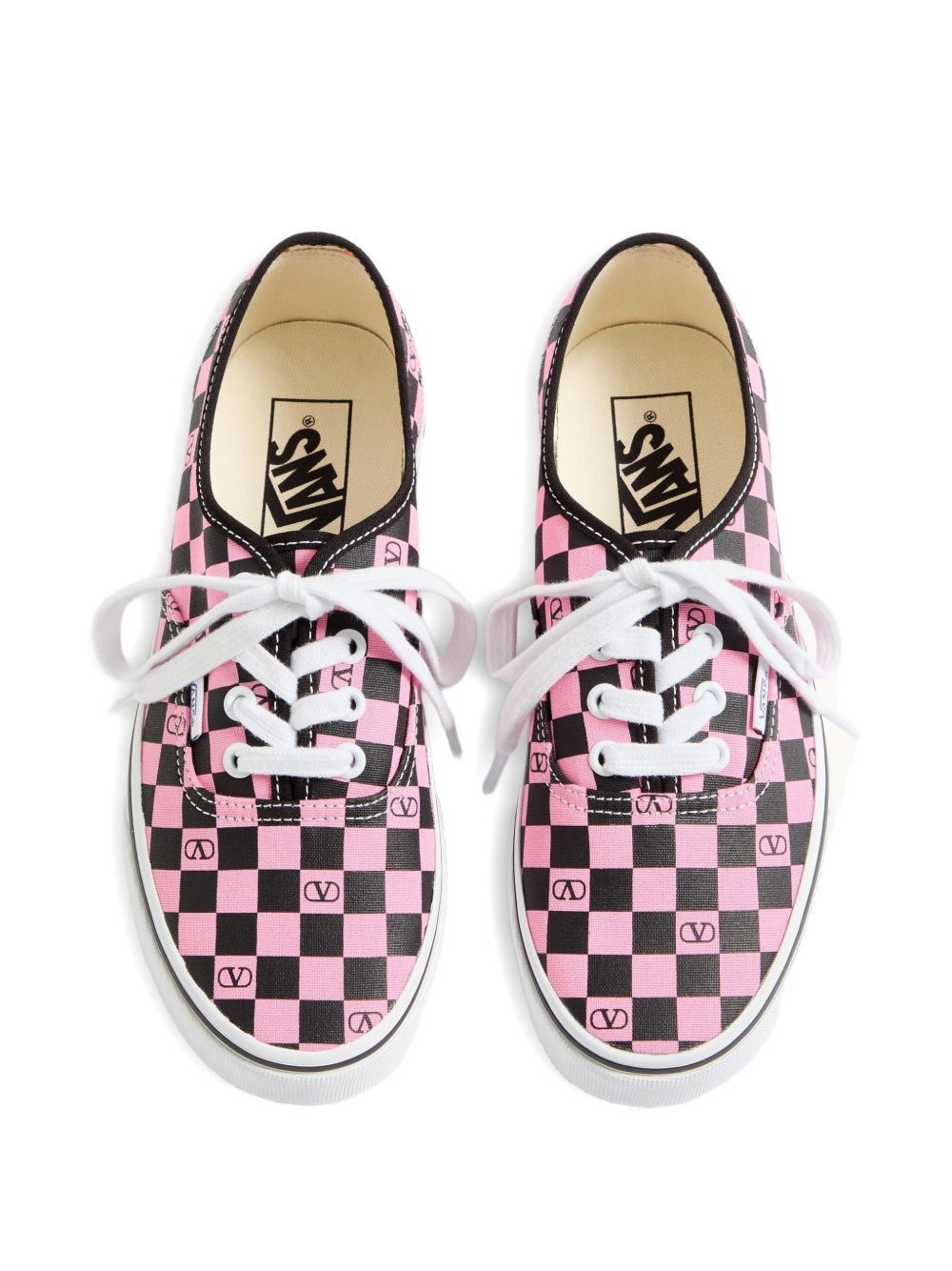 x Vans VLogo Checkerboard-print sneakers - 4