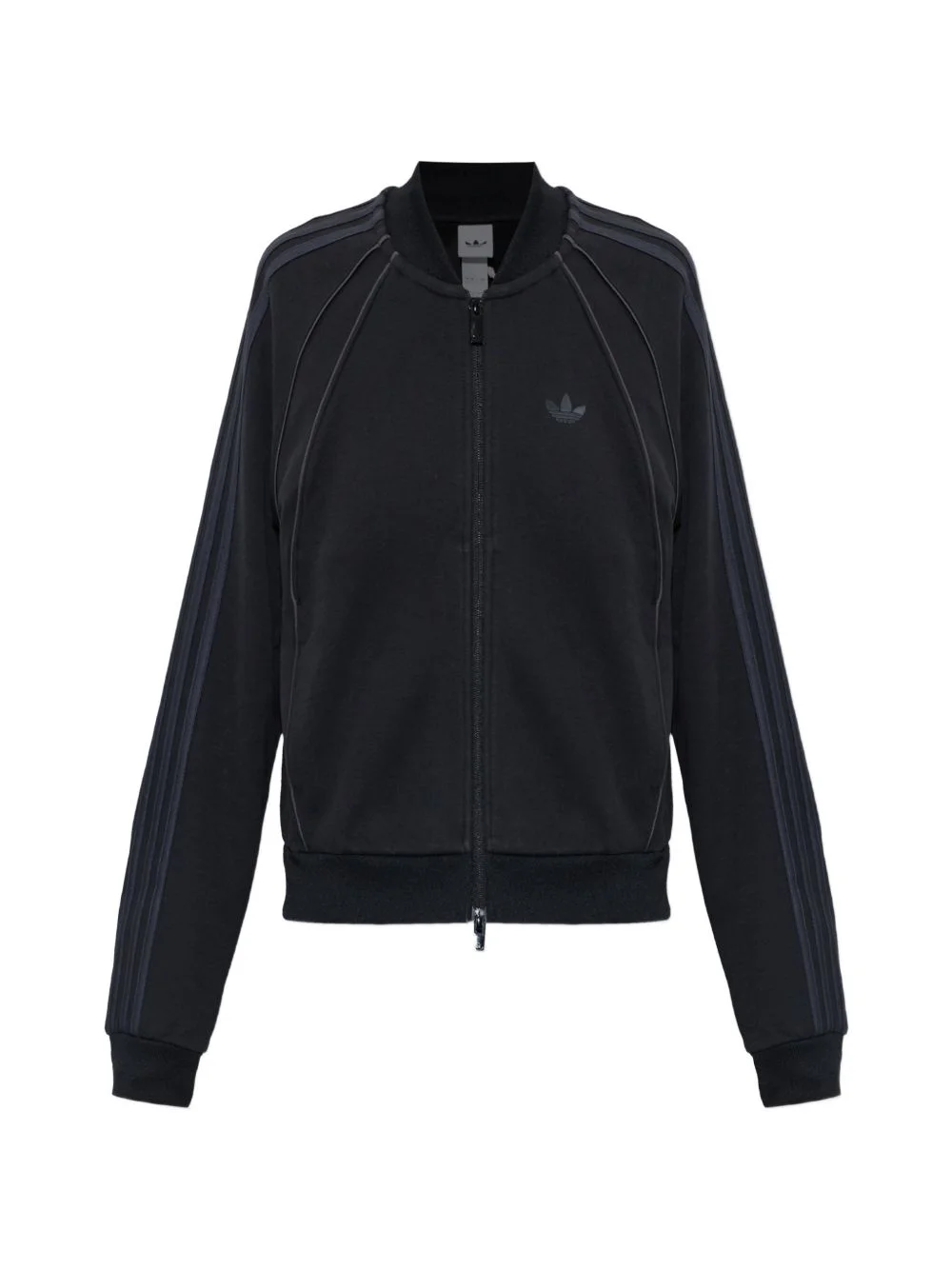 logo-print zip-up sweater - 1
