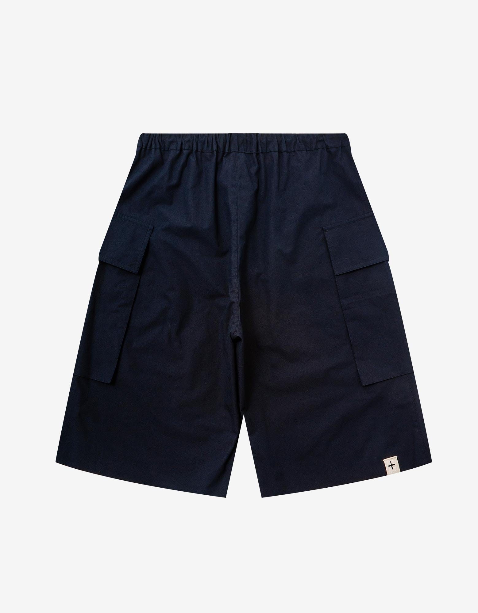 Navy Blue Cargo Shorts - 2