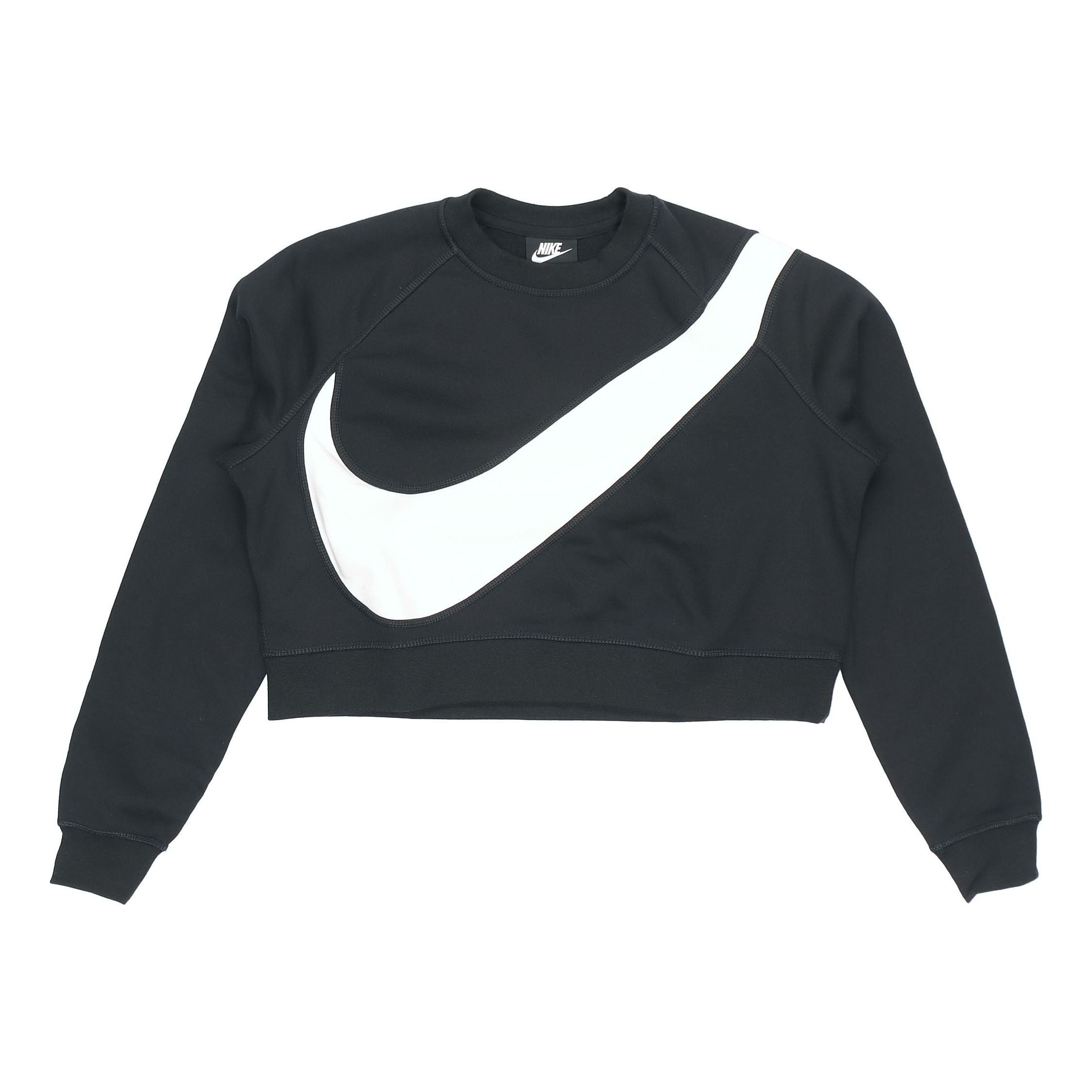 (WMNS) Nike Sportswear Swoosh Large Round Neck Black BV3934-011 - 1