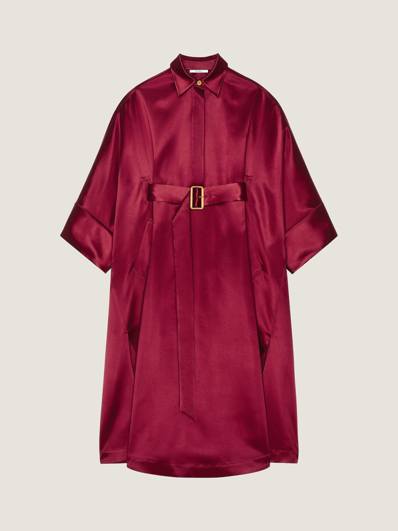 COCOON LONG DRESS IN SATIN 1