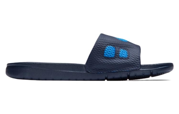 Nike Benassi Solarsoft Slide Sports Slippers Black Blue 431884-440 - 3