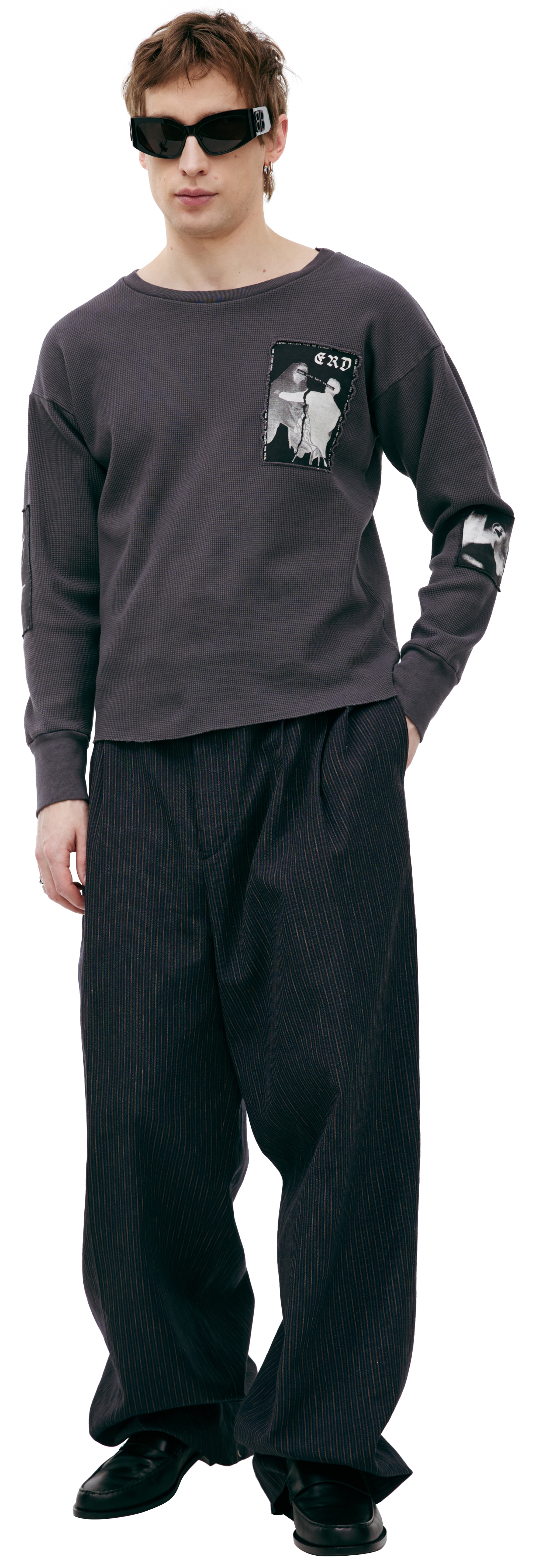 GREY LONGSLEEVE WITH PATCHES - 1