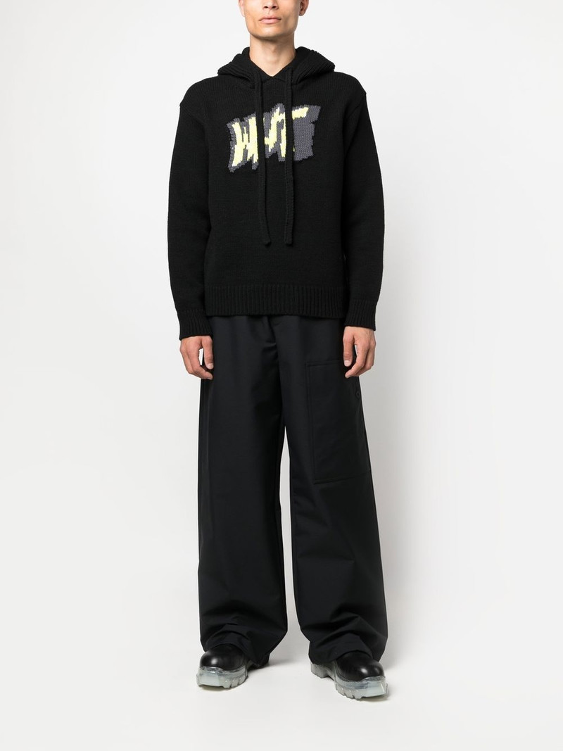 Off-White high-waisted wide-leg trousers outlook