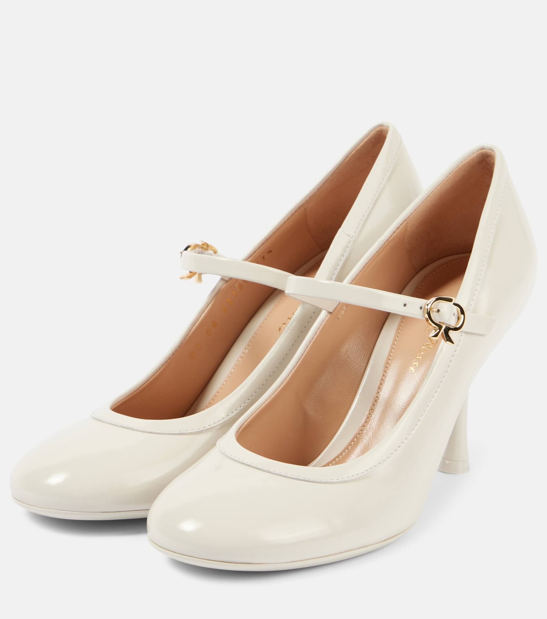 85 patent leather Mary Jane pumps - 5