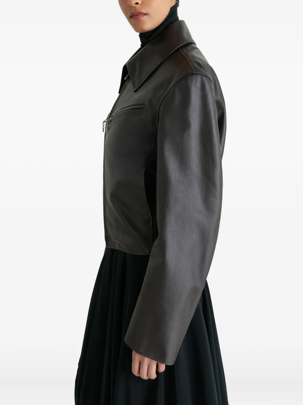 LEMAIRE - Women Boxy Leather Jacket - 2
