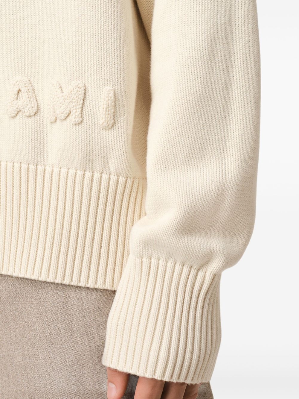 logo-embroidered cardigan - 6