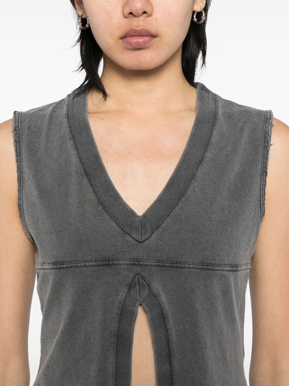 double v-neck tank top - 5