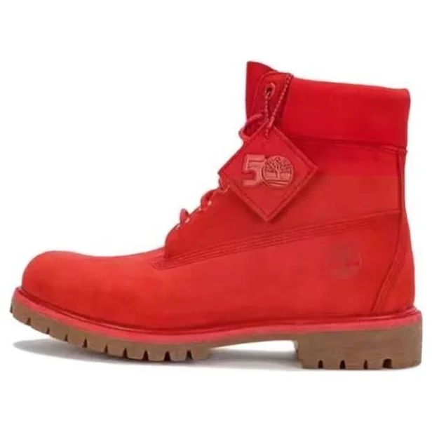 Timberland 50th Anniversary Edition Premium 6 Inch Waterproof Boot 'Medium Red Nubuck' A5VEW - 1