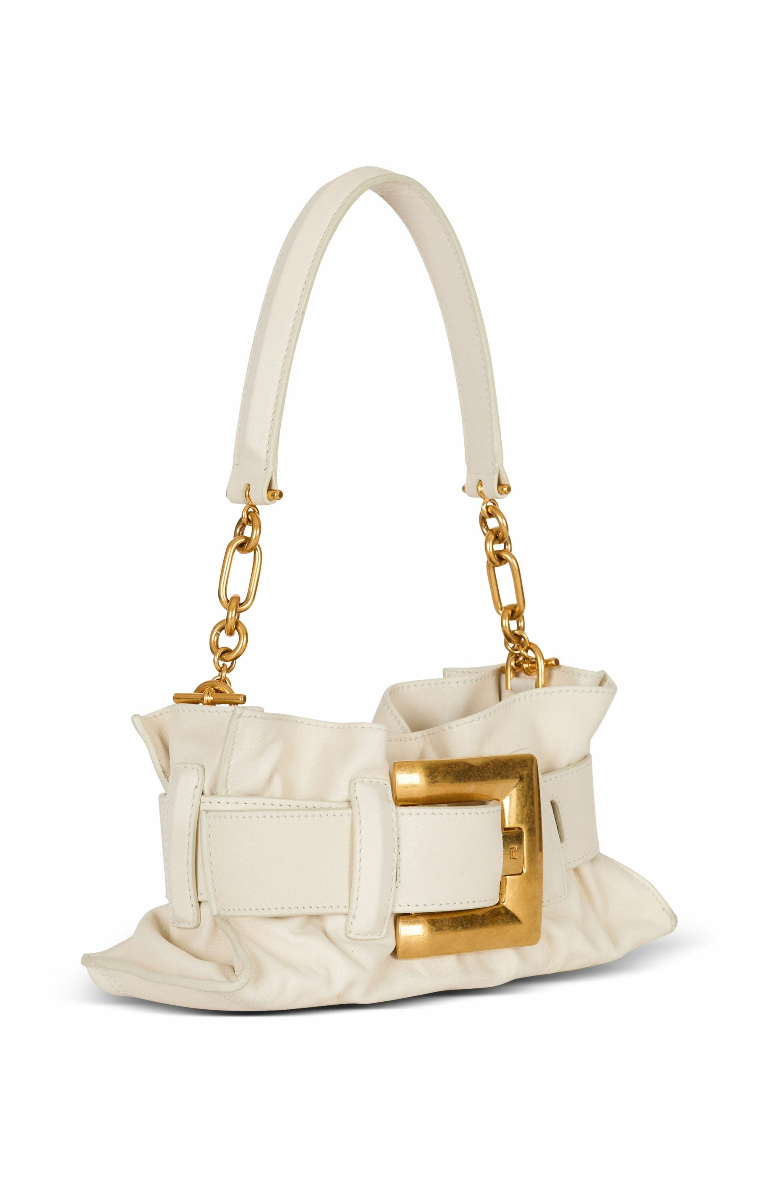 Balmain Mini Anthem Shoulder bag in leather in White at Nordstrom - 4