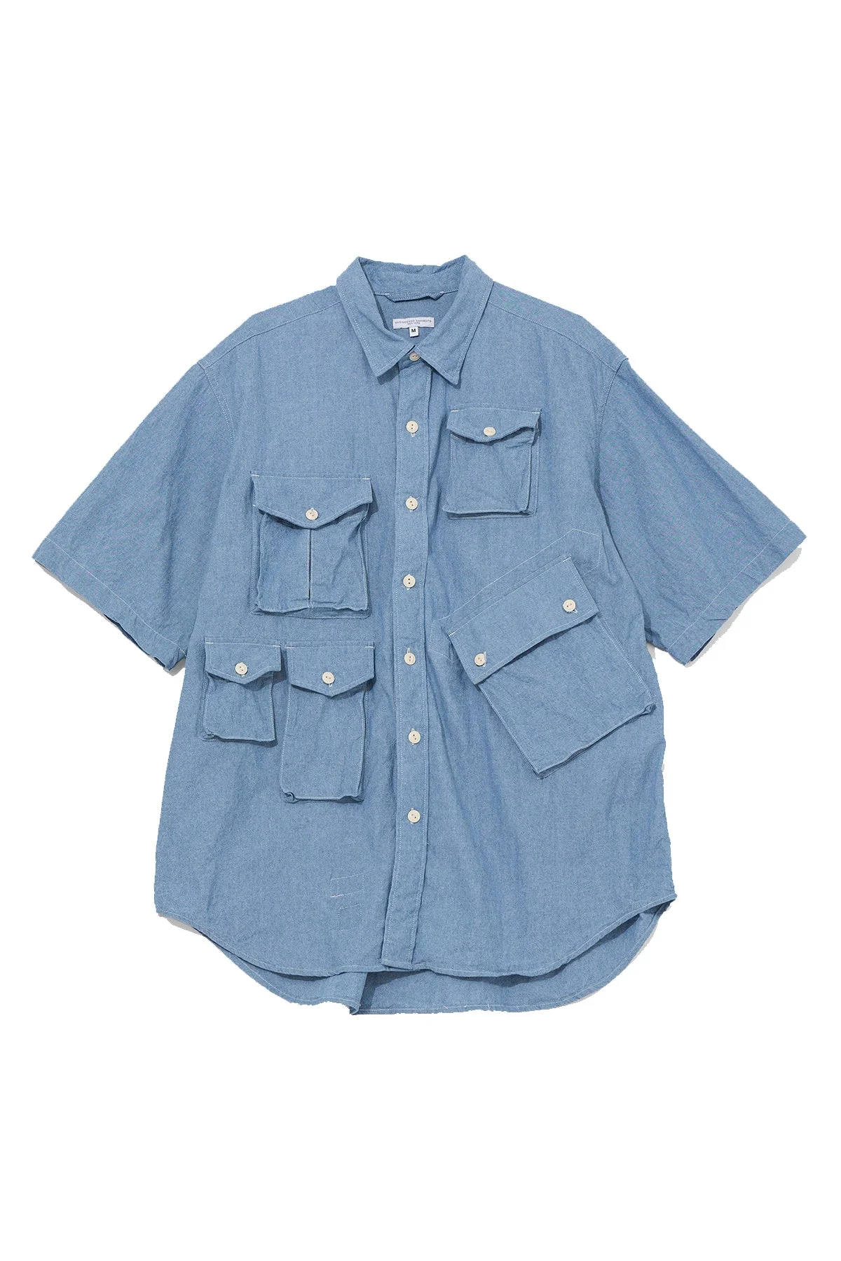 S/S Cargo Shirt for Nepenthes NY and Blue in Green - Light Blue - 1