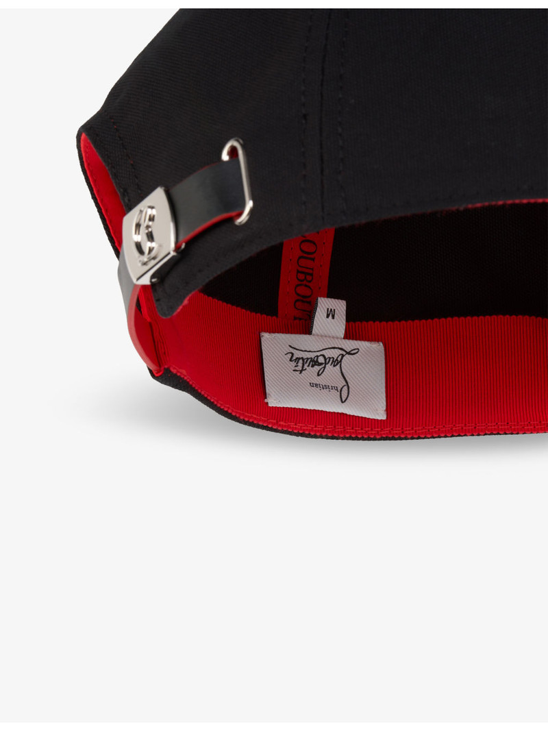 Christian Louboutin Mooncrest Ivy Cotton-Canvas Cap outlook