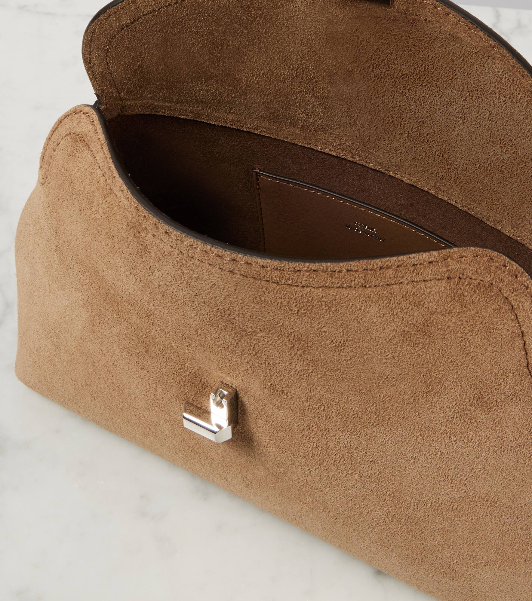 T-Lock suede clutch - 3