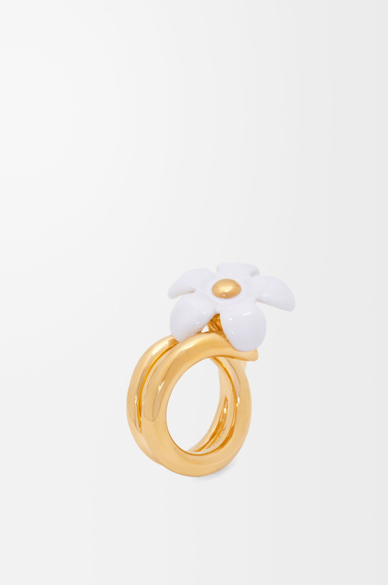 Flor ring in sterling silver and enamel 3