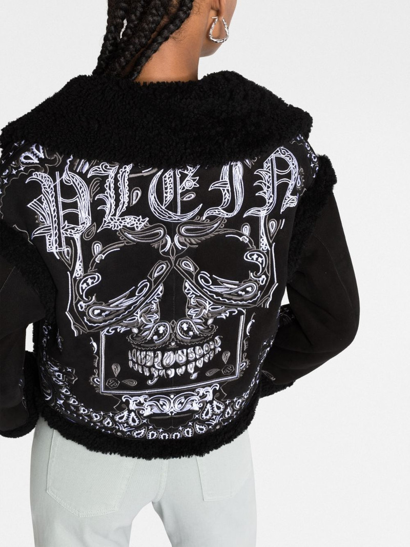 paisley bandana shearling jacket 5
