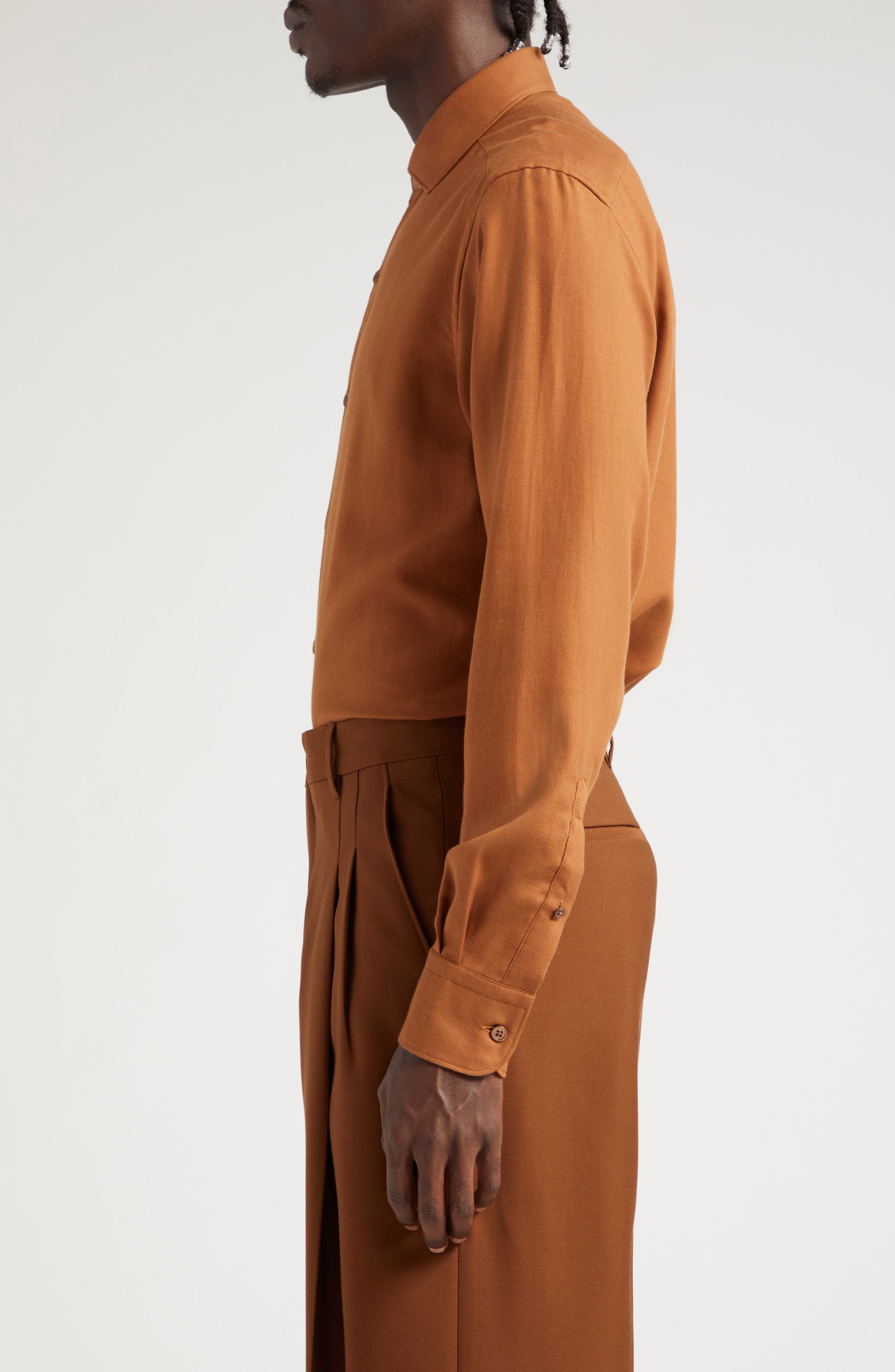Cashco Cotton & Cashmere Button-Up Shirt - 3
