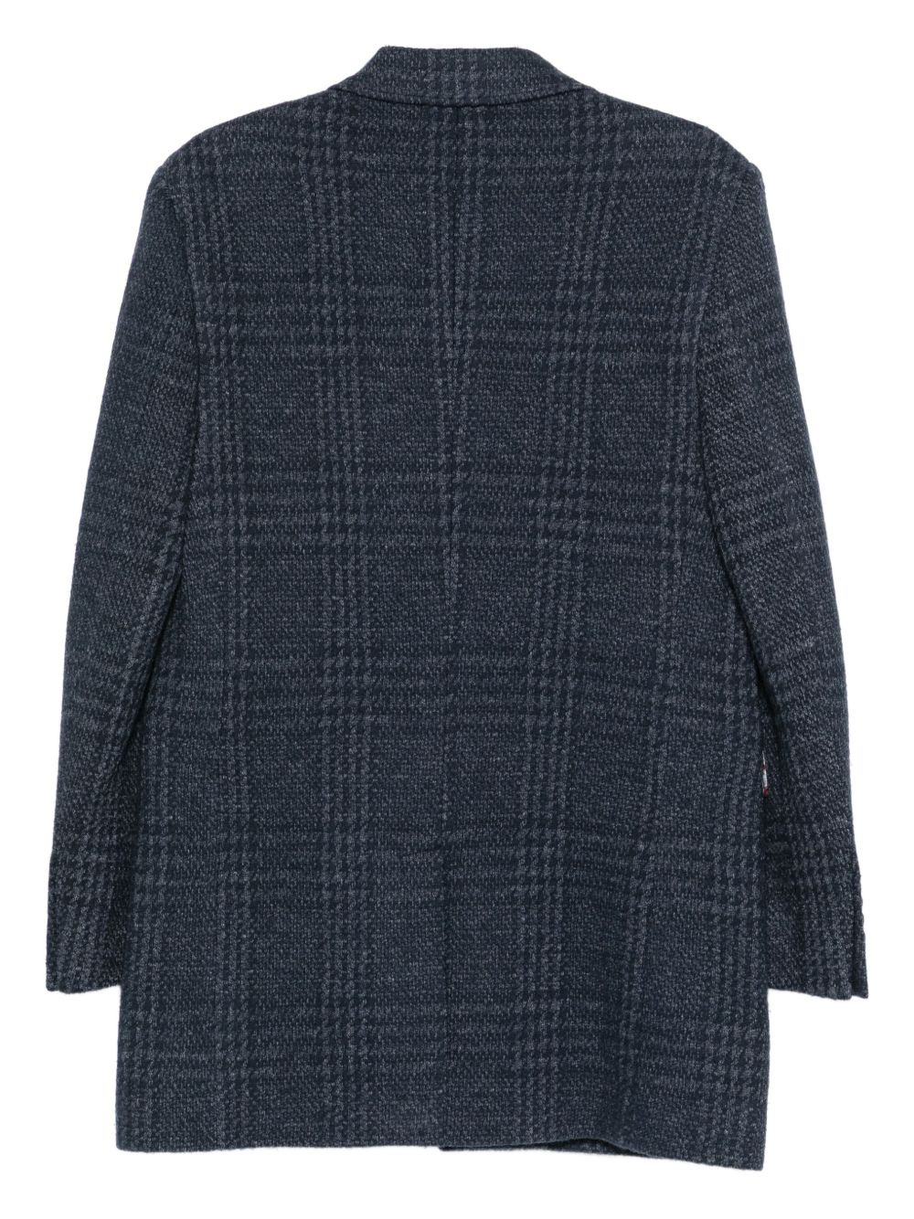 checked three-button jacket - 2