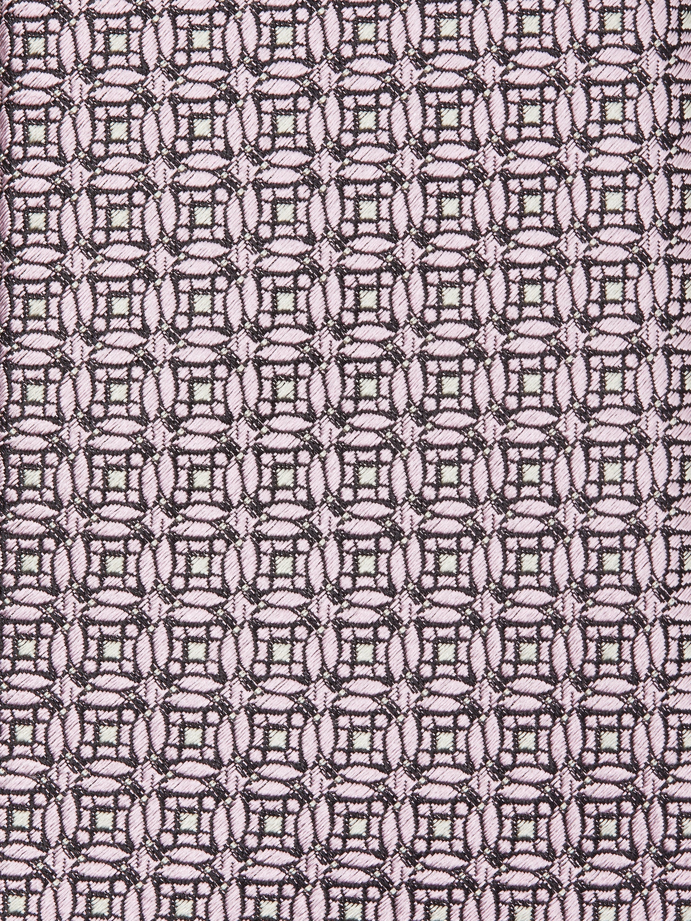 PINK PRINTED SILK 5 PIEGHE TIE - 2