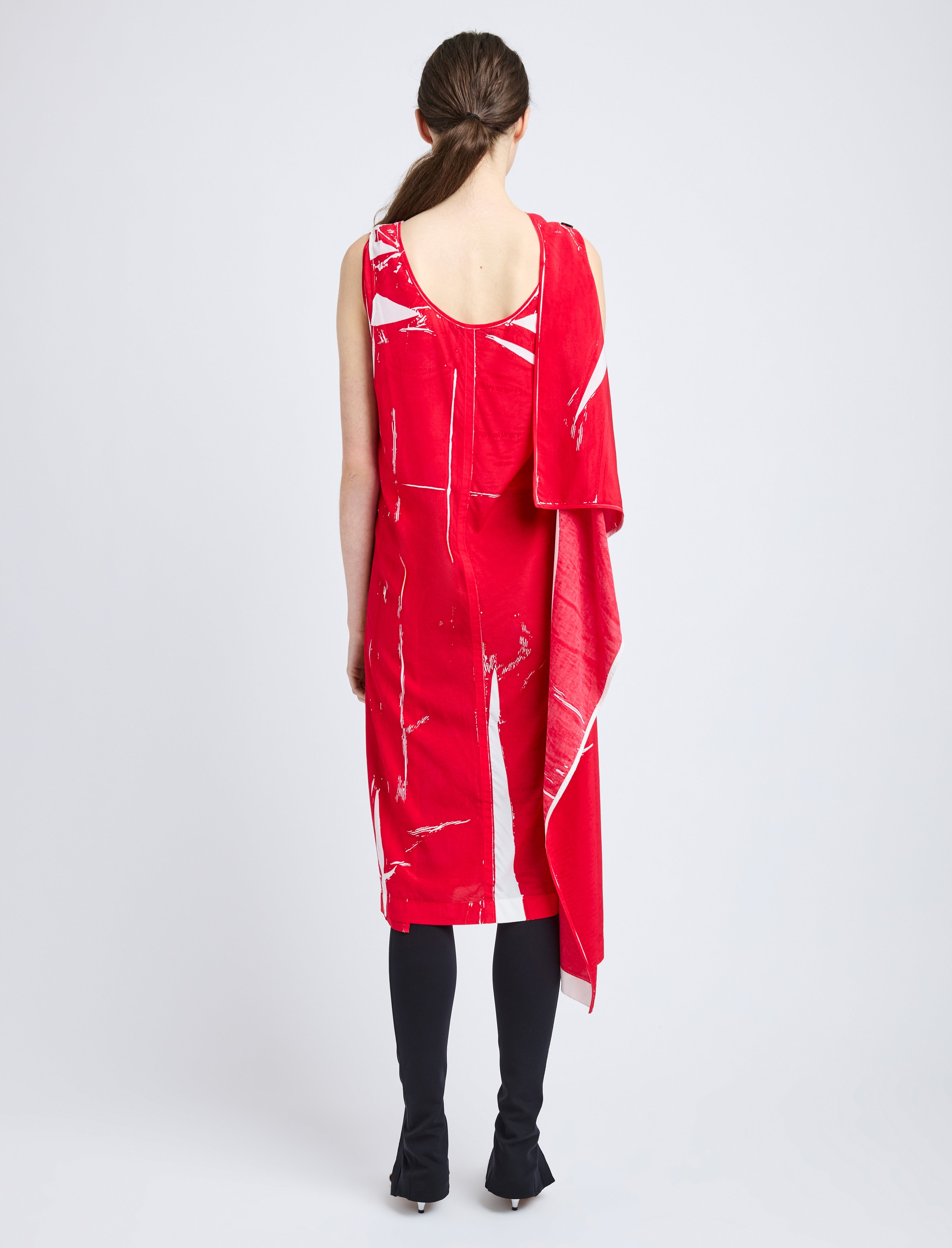 Ondine Dress in Garment Printed Silk Viscose - 4
