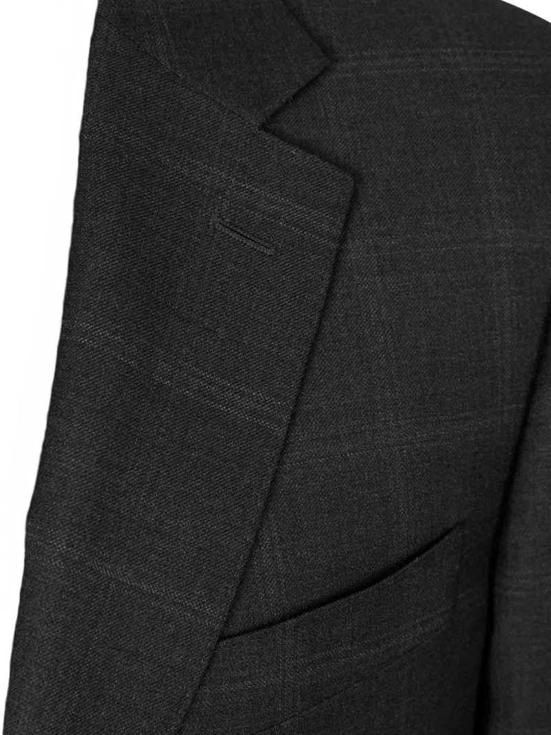 Canali check-pattern single-breasted suit outlook