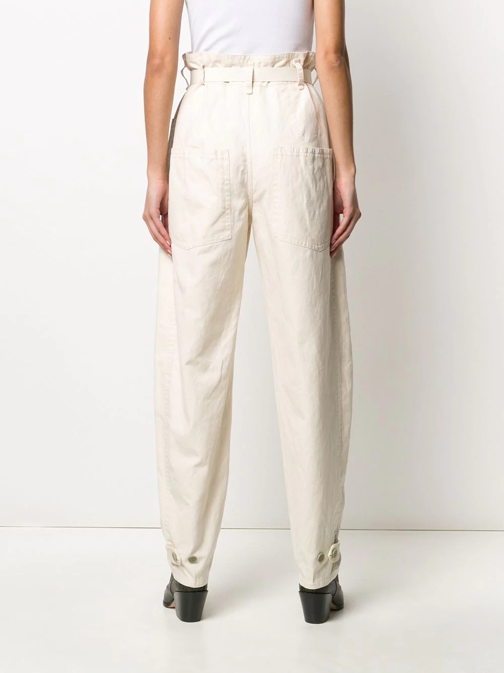 wide leg straight trousers - 4