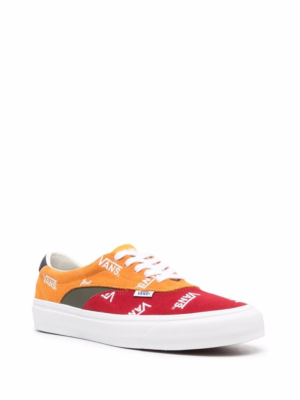 logo-embroidered low-top trainers - 2