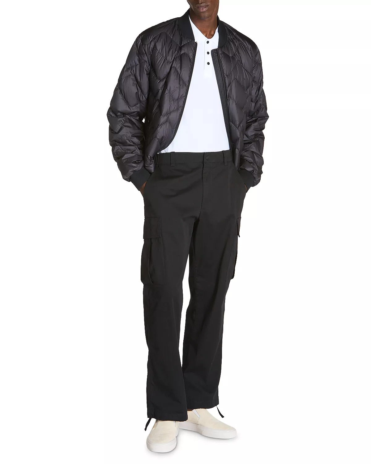Brun Quilted Bomber Jacket - 2
