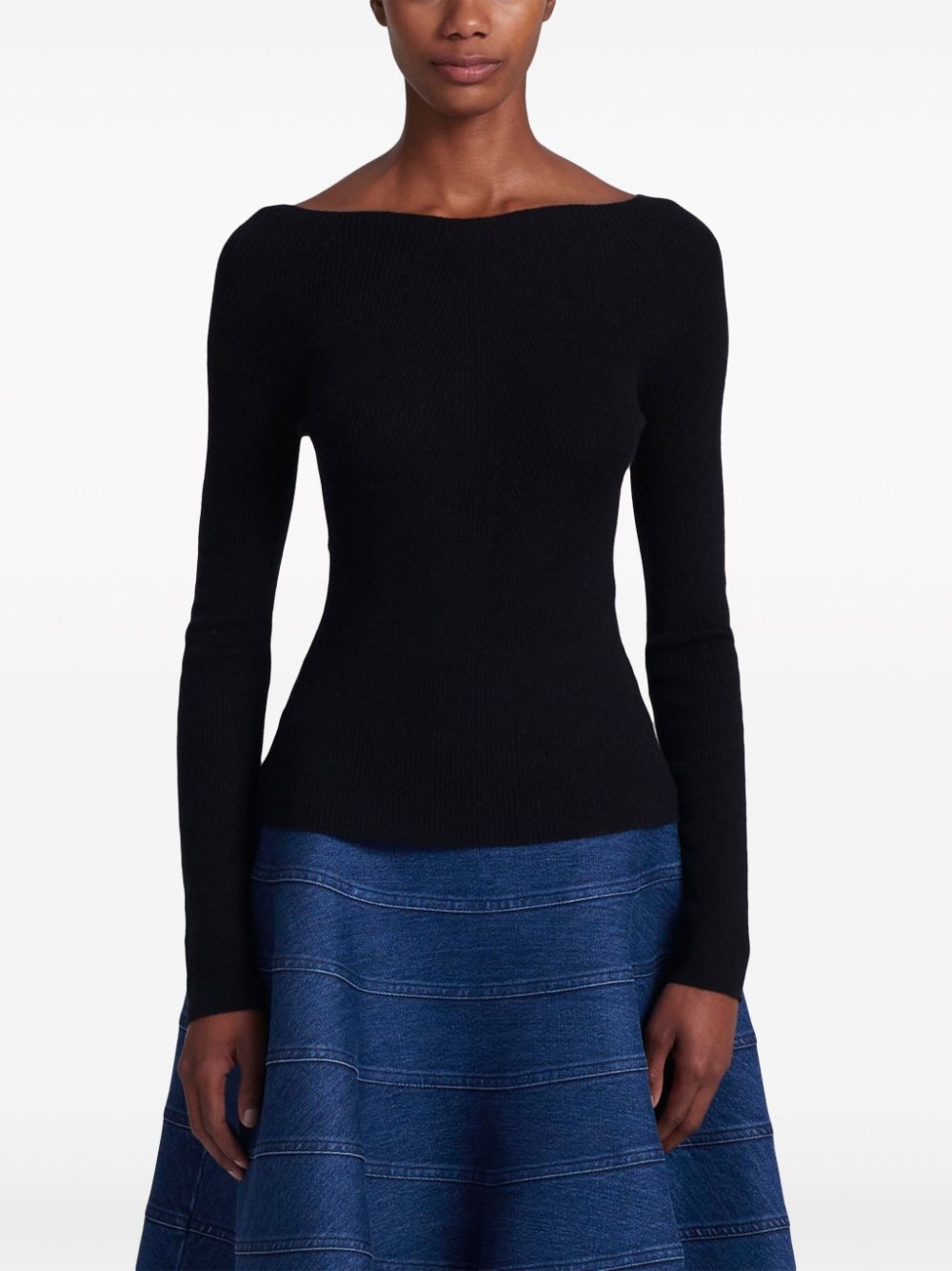 Lee logo-embroidered cashmere jumper - 6