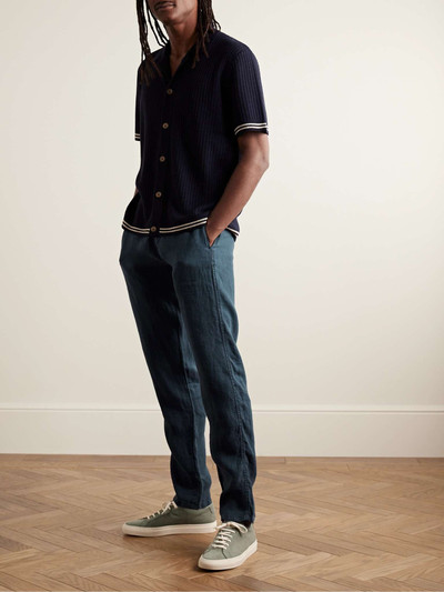 Aspesi Slim-Fit Garment-Dyed Hemp-Gabardine Trousers outlook