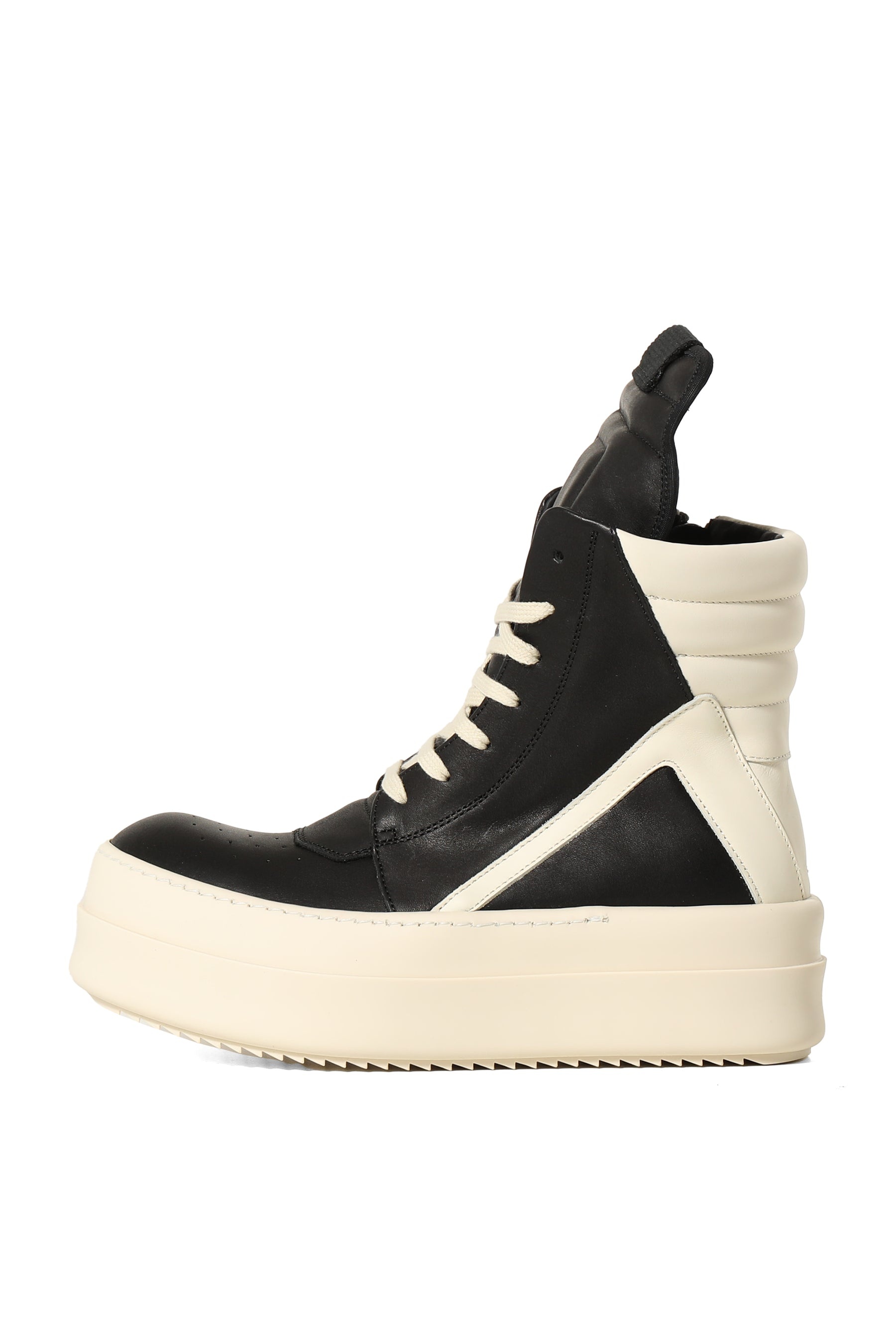 Rick Owens MEGA BUMPER GEOBASKET / BLACK/MILK/MILK | nubiantokyo 