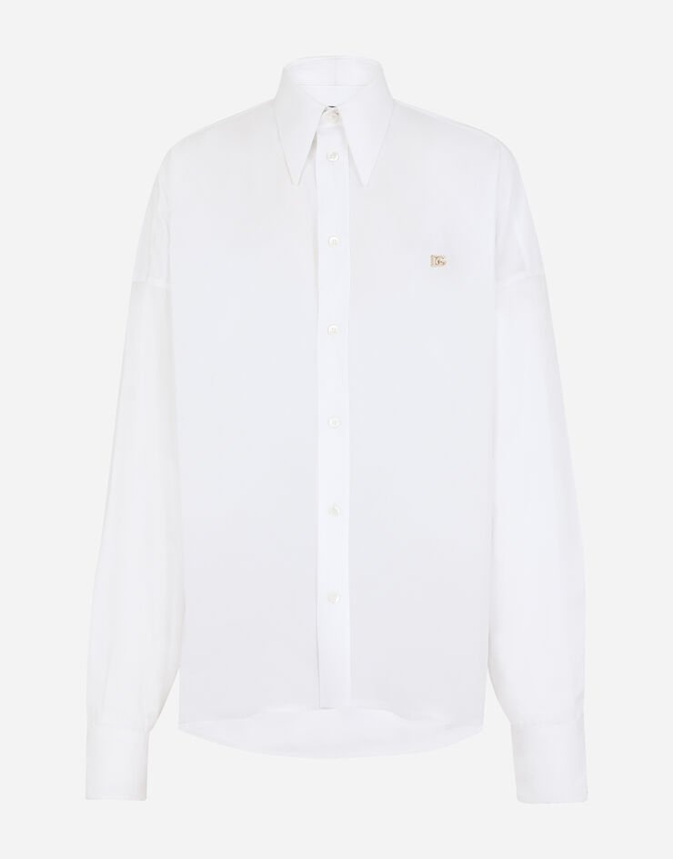 Cotton shirt with DG logo - 3