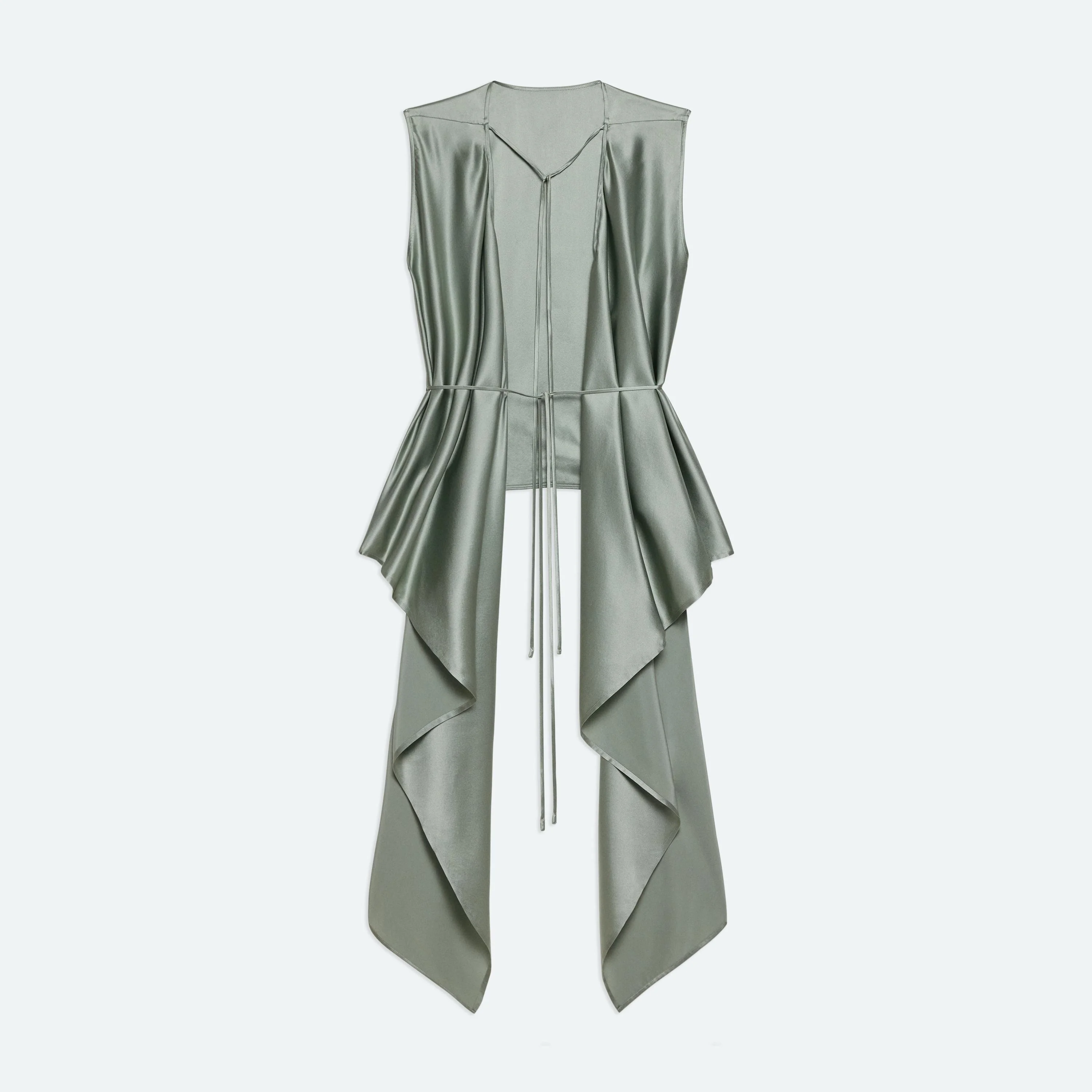 DRAPED SCARF TOP - 1