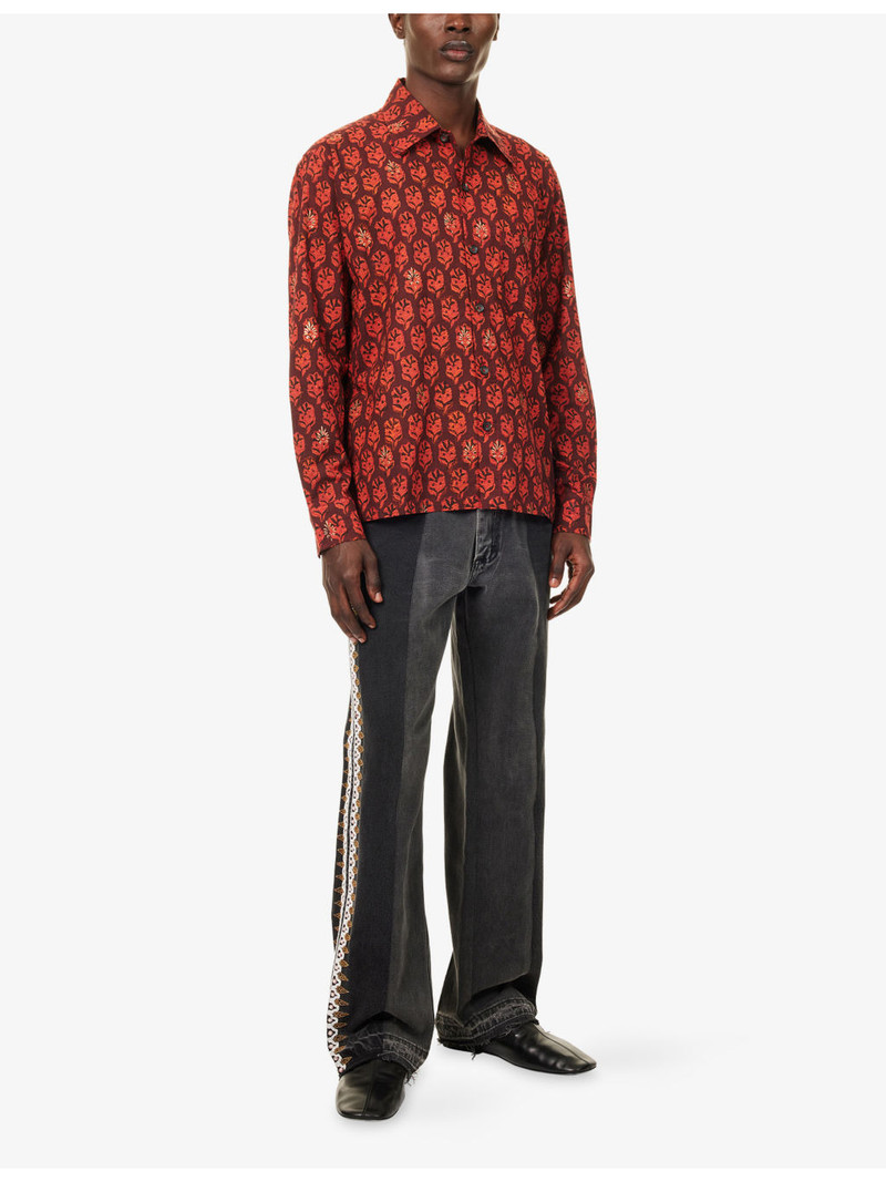 KARTIK RESEARCH Patterned Box Cotton Shirt outlook