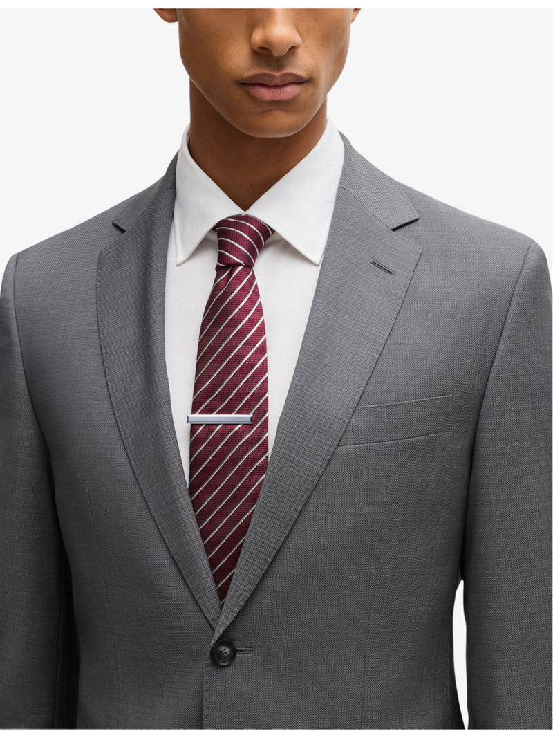 BOSS Engraved Linear-Pattern Brass Tie Clip outlook