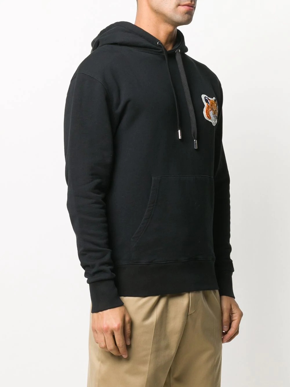 Fox logo-patch hoodie - 3