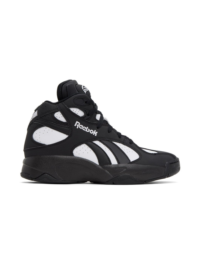 Black & White 'Above The Rim' Pump Vertical Sneakers - 1