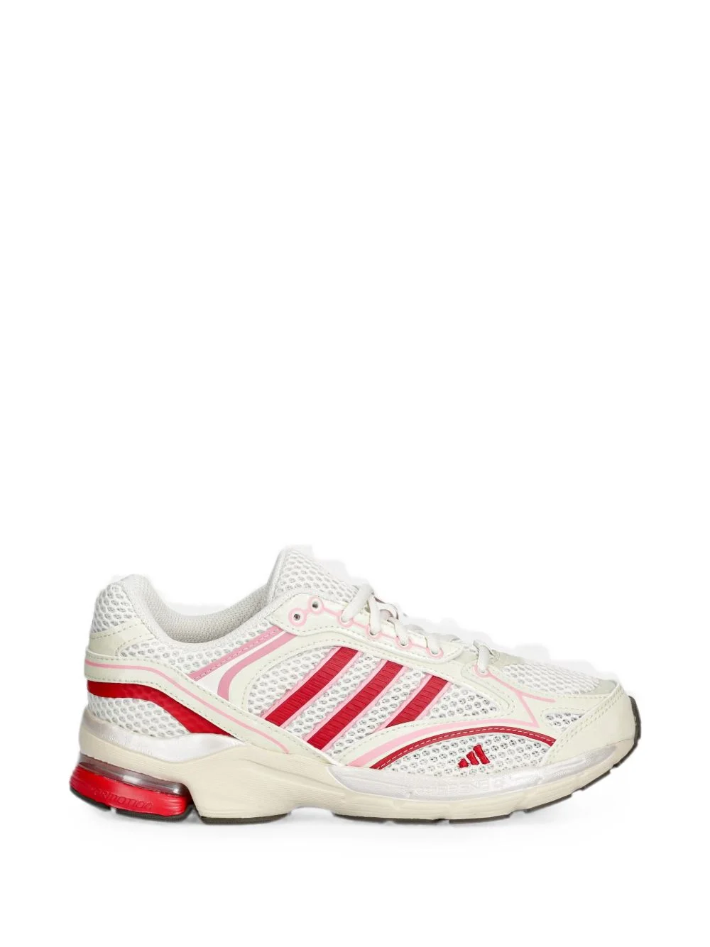 mesh-panelled logo-patch sneakers - 1